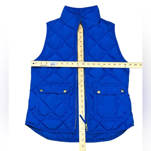 J. Crew Woman's Royal Blue Down Vest Size S - Picture 5 of 5